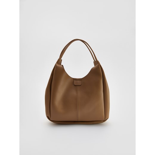 Reserved - Torebka hobo - beżowy ze sklepu Reserved w kategorii Torebki damskie - zdjęcie 187369522