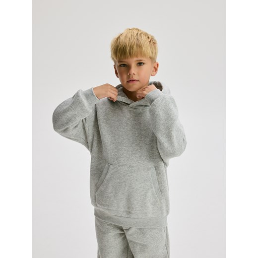 Reserved - Bluza oversize z kapturem - jasnoszary ze sklepu Reserved w kategorii Bluzy chłopięce - zdjęcie 187369821