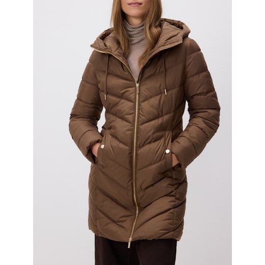 Reserved - Pikowana kurtka - brązowy ze sklepu Reserved w kategorii Płaszcze damskie - zdjęcie 187369920