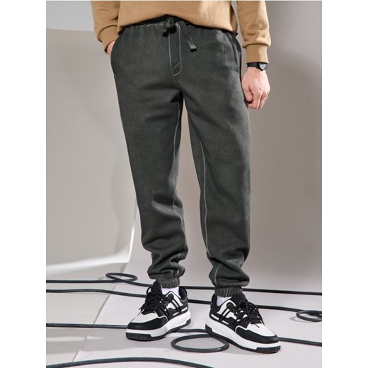 Sinsay - Spodnie comfort fit - khaki Sinsay XL Sinsay