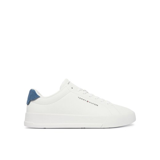 Tommy Hilfiger Sneakersy Th Court Lth Detail Ess FM0FM05367 Biały ze sklepu MODIVO w kategorii Buty sportowe męskie - zdjęcie 187370930