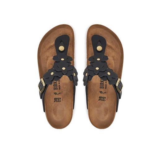 Birkenstock Japonki Gizeh Flowers 1026719 Czarny ze sklepu MODIVO w kategorii Klapki damskie - zdjęcie 187370983