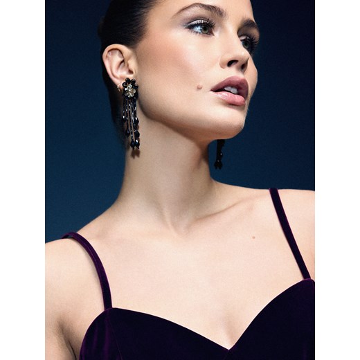 Mohito - Wiszące kolczyki - czarny ze sklepu Mohito w kategorii Kolczyki - zdjęcie 187371164