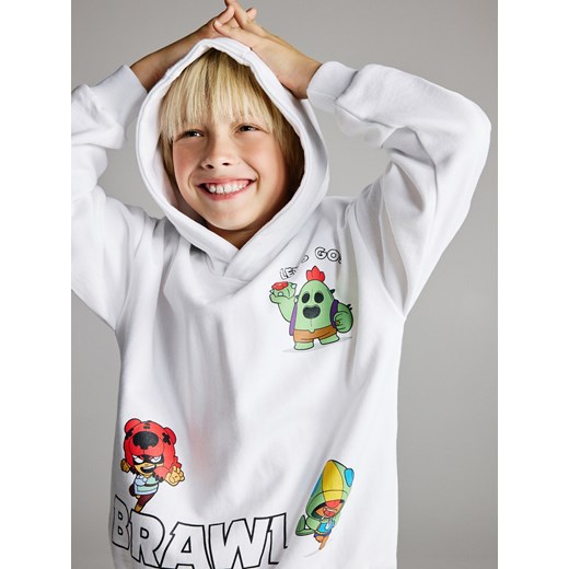 Reserved - Bluza Brawl Stars - biały ze sklepu Reserved w kategorii Bluzy chłopięce - zdjęcie 187371482