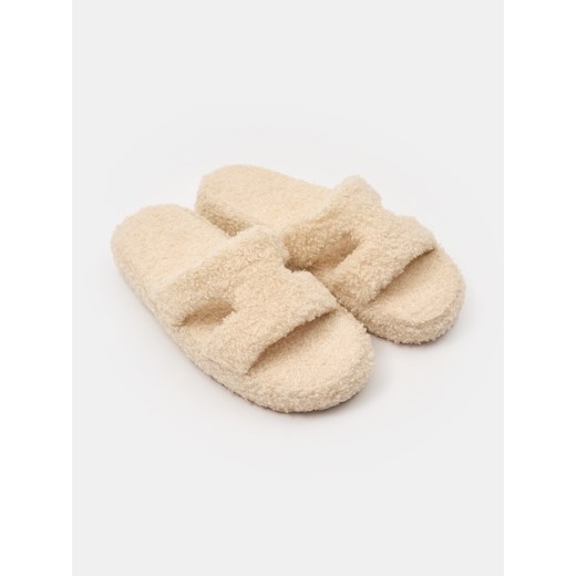 Sinsay - Kapcie wsuwane - beżowy Sinsay 38/39 Sinsay