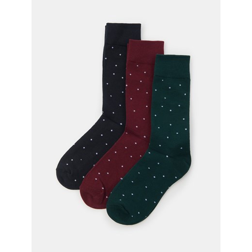 Sinsay - Prążkowane skarpetki 3 pack - wielobarwny Sinsay 43/46 Sinsay