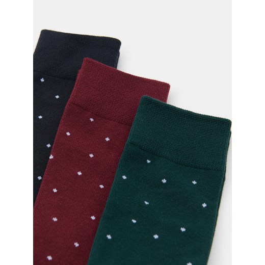 Sinsay - Prążkowane skarpetki 3 pack - wielobarwny Sinsay 43/46 Sinsay