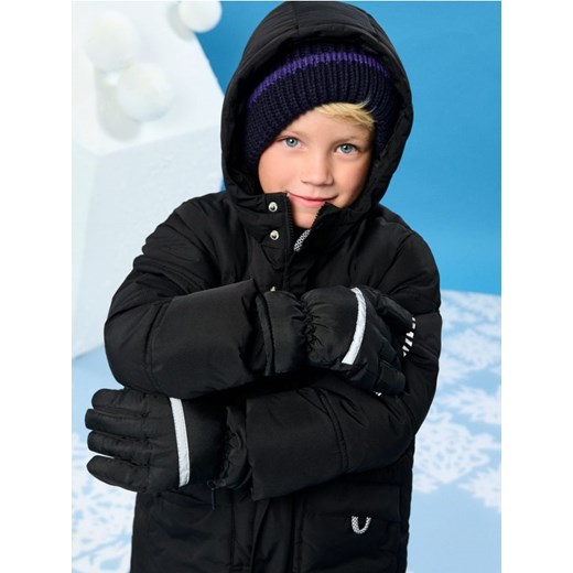 Sinsay - Rękawiczki z odblaskowymi elementami - czarny ze sklepu Sinsay w kategorii Rękawiczki dziecięce - zdjęcie 187371773