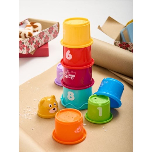 Sinsay - Zabawka - Kubki do kąpieli - wielobarwny ze sklepu Sinsay w kategorii Zabawki - zdjęcie 187371824