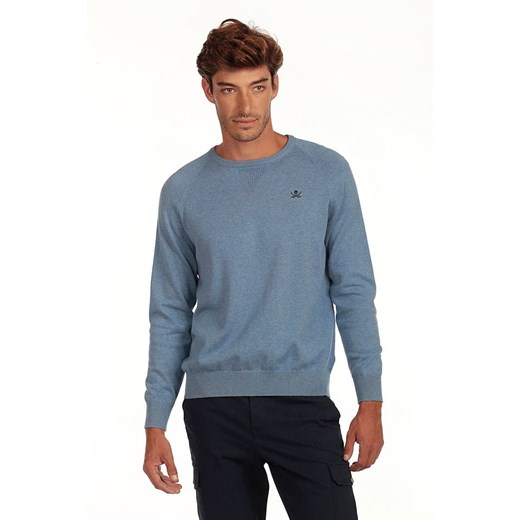 The Time of Bocha Sweter &quot;Corner&quot; w kolorze błękitnym ze sklepu Limango Polska w kategorii Swetry męskie - zdjęcie 187372764