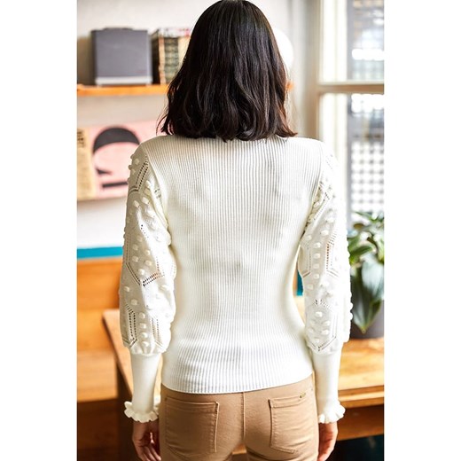 Olalook Sweter w kolorze białym Olalook onesize Limango Polska okazyjna cena