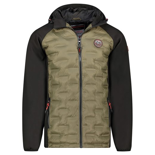 Geographical Norway Kurtka przejściowa &quot;Bael&quot; w kolorze oliwkowo-czarnym ze sklepu Limango Polska w kategorii Kurtki męskie - zdjęcie 187372850