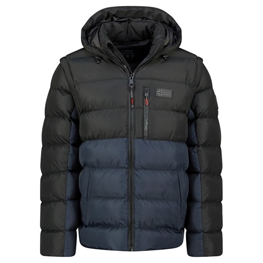 Geographical Norway Kurtka pikowana &quot;Badamo&quot; w kolorze granatowo-czarnym ze sklepu Limango Polska w kategorii Kurtki męskie - zdjęcie 187372854