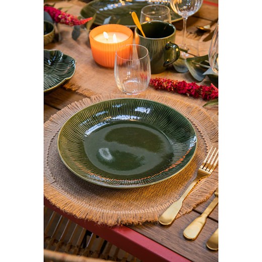 Mikasa Podkładki stołowe (4 szt.) w kolorze beżowym - Ø 38 cm Mikasa onesize promocyjna cena Limango Polska