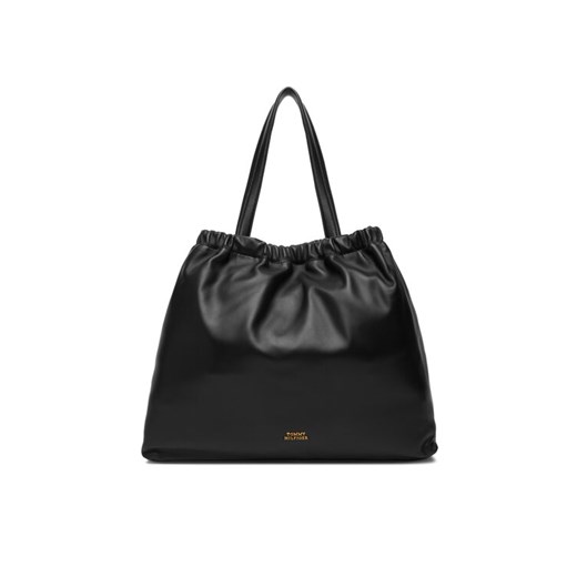 Torebka Tommy Hilfiger Soft Leather Tote AW0AW18308 Czarny ze sklepu eobuwie.pl w kategorii Torebki damskie - zdjęcie 187373450