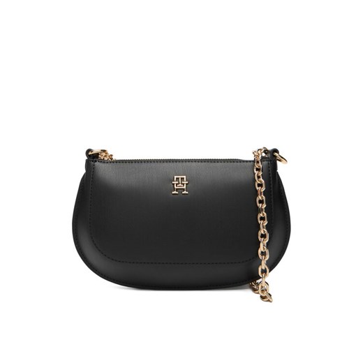 Torebka Tommy Hilfiger Th Glam Mini Chain Crossover AW0AW18142 Czarny ze sklepu eobuwie.pl w kategorii Listonoszki - zdjęcie 187373452