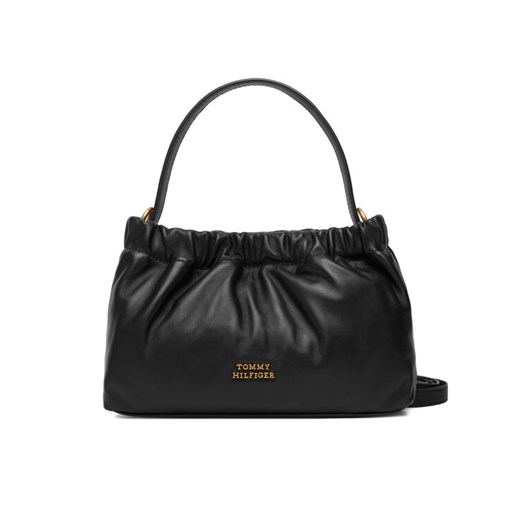 Torebka Tommy Hilfiger Soft Leather Mini Crossover AW0AW18306 Czarny ze sklepu eobuwie.pl w kategorii Torebki damskie - zdjęcie 187373461