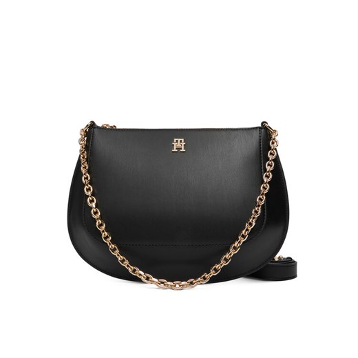 Torebka Tommy Hilfiger Th Glam Conv Med Crossover AW0AW18143 Czarny ze sklepu eobuwie.pl w kategorii Torebki damskie - zdjęcie 187373464