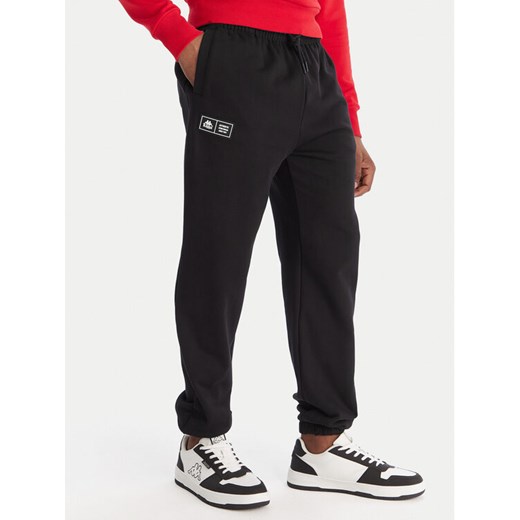 Kappa Spodnie dresowe Olmos 311M2TW Czarny Regular Fit ze sklepu MODIVO w kategorii Spodnie męskie - zdjęcie 187373844