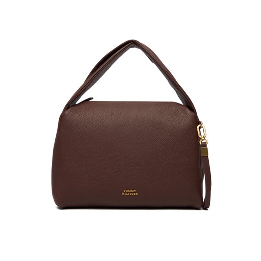 Tommy Hilfiger Torebka City Leather Shoulder Bag AW0AW18152 Brązowy ze sklepu MODIVO w kategorii Torebki damskie - zdjęcie 187373883