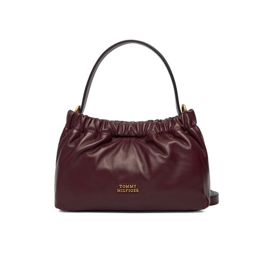 Tommy Hilfiger Torebka Soft Leather Mini Crossover AW0AW18306 Bordowy ze sklepu MODIVO w kategorii Torebki damskie - zdjęcie 187373902