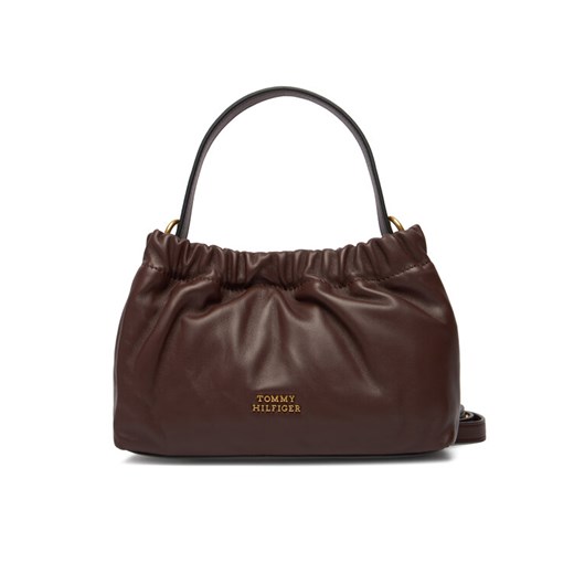 Tommy Hilfiger Torebka Soft Leather Mini Crossover AW0AW18306 Brązowy ze sklepu MODIVO w kategorii Torebki damskie - zdjęcie 187373922