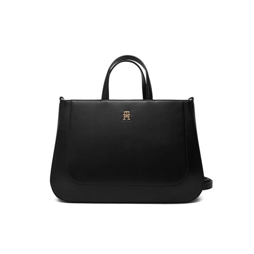 Tommy Hilfiger Torebka Th Glam Satchel AW0AW18145 Czarny ze sklepu MODIVO w kategorii Torebki damskie - zdjęcie 187373933