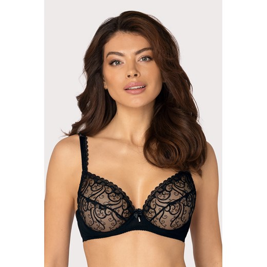 Biustonosz miękki Róża Anuk czarny ze sklepu kontri.pl w kategorii Biustonosze - zdjęcie 187374582