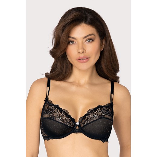 Biustonosz miękki Róża Zulaj czarny ze sklepu kontri.pl w kategorii Biustonosze - zdjęcie 187374624