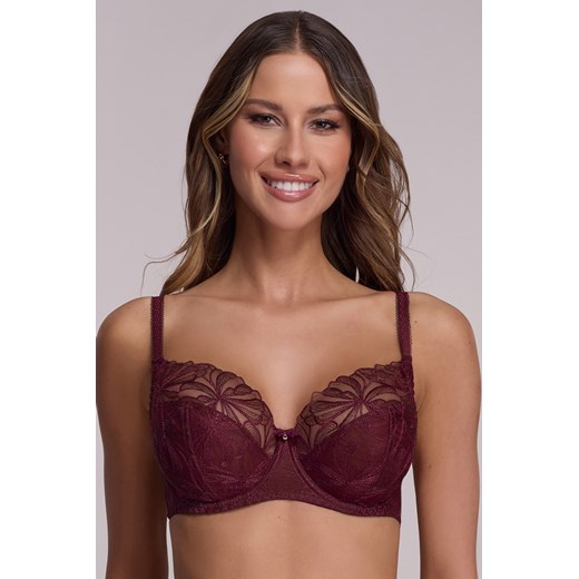 Ava 2197 Majesty biustonosz miękki z haftem wine ze sklepu kontri.pl w kategorii Biustonosze - zdjęcie 187374661