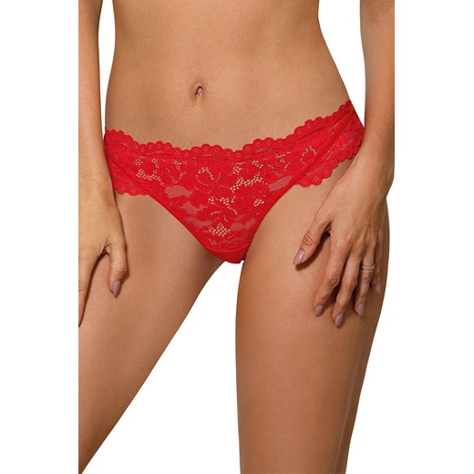 Stringi Róża Newia czerwony ze sklepu kontri.pl w kategorii Majtki damskie - zdjęcie 187374682
