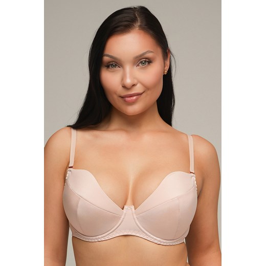 Biustonosz push-up Ava 2202 beige ze sklepu kontri.pl w kategorii Biustonosze - zdjęcie 187374770