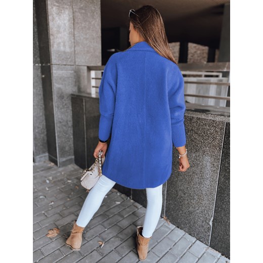 Płaszcz damski alpaka RITA II niebieski Dstreet NY0627z Dstreet Uniwersalny DSTREET.PL promocja