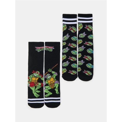 Sinsay - Skarpetki 2 pack Teenage Mutant Ninja Turtles - wielobarwny ze sklepu Sinsay w kategorii Skarpetki męskie - zdjęcie 187376172