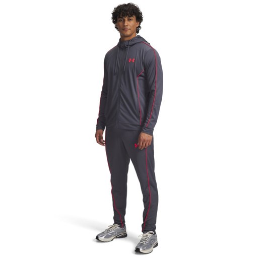 Męski dres komplet treningowy Under Armour UA EMEA Tracksuit Novelty - szary ze sklepu Sportstylestory.com w kategorii Bluzy męskie - zdjęcie 187376222