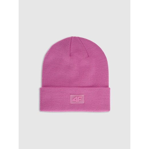 Dziecięca czapka zimowa 4F 4FJRAW25ACAPU0743 - różowa ze sklepu Sportstylestory.com w kategorii Czapki dziecięce - zdjęcie 187376360