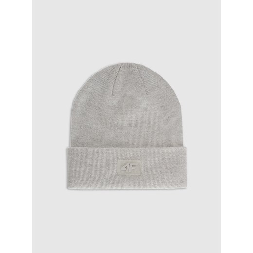 Dziecięca czapka zimowa 4F 4FJRAW25ACAPU0743 - szara ze sklepu Sportstylestory.com w kategorii Czapki dziecięce - zdjęcie 187376361