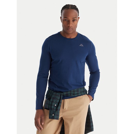 Robe di Kappa Longsleeve 631189W Niebieski Slim Fit ze sklepu MODIVO w kategorii T-shirty męskie - zdjęcie 187376631