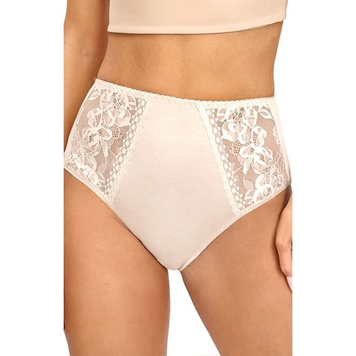 Donna figi damskie pełne z wysokim stanem beżowe 239, Kolor beżowy, Rozmiar S, Donna ze sklepu Primodo w kategorii Majtki damskie - zdjęcie 187376780