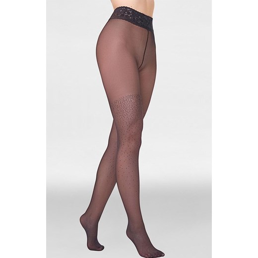 Marilyn rajstopy z koronką i dżetami Dream Line F12, Kolor czarny, Rozmiar 1/2, Marilyn ze sklepu Primodo w kategorii Rajstopy - zdjęcie 187376841