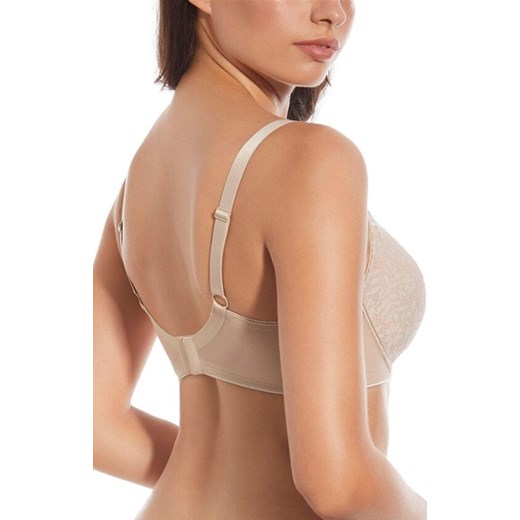 Biustonosz miękki bez wypełnienia na fiszbinach beżowy RITA, Kolor beżowy, Rozmiar 100C, Selene ze sklepu Primodo w kategorii Biustonosze - zdjęcie 187376851