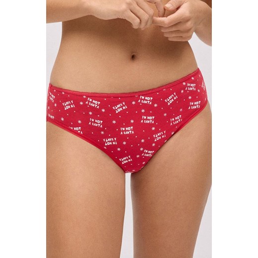 Figi damskie czerwone midi CHRISTMAS 19490, Kolor czerwony, Rozmiar L, YSABEL MORA ze sklepu Primodo w kategorii Majtki damskie - zdjęcie 187376912