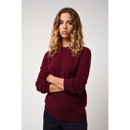 AUTHENTIC CASHMERE Kaszmirowy sweter &quot;Etret&quot; w kolorze bordowym ze sklepu Limango Polska w kategorii Swetry damskie - zdjęcie 187376944