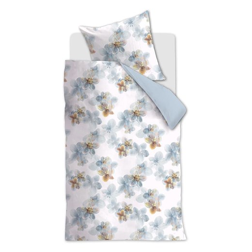 Beddinghouse Komplet pościeli satynowej &quot;Estelle&quot; w kolorze biało-błękitno-szarym ze sklepu Limango Polska w kategorii Pościele - zdjęcie 187377012