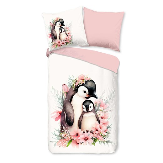 Good Morning Komplet pościeli flanelowej &quot;Penny&quot; w kolorze jasnoróżowo-białym ze sklepu Limango Polska w kategorii Pościel dziecięca - zdjęcie 187377082