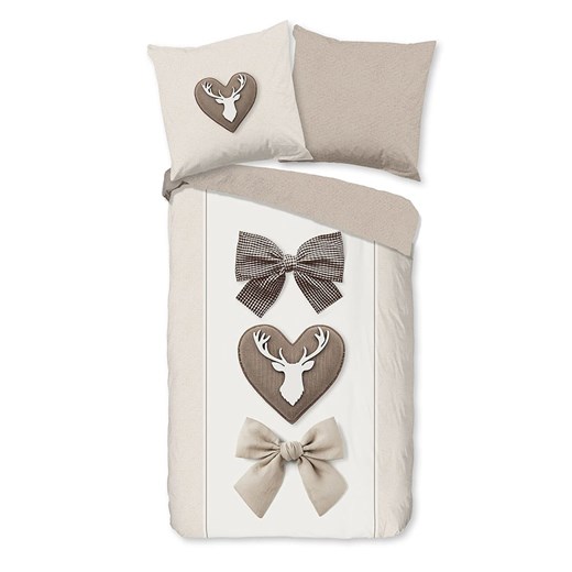 Good Morning Komplet pościeli flanelowej &quot;Siff&quot; w kolorze kremowo-beżowym ze sklepu Limango Polska w kategorii Pościele - zdjęcie 187377090