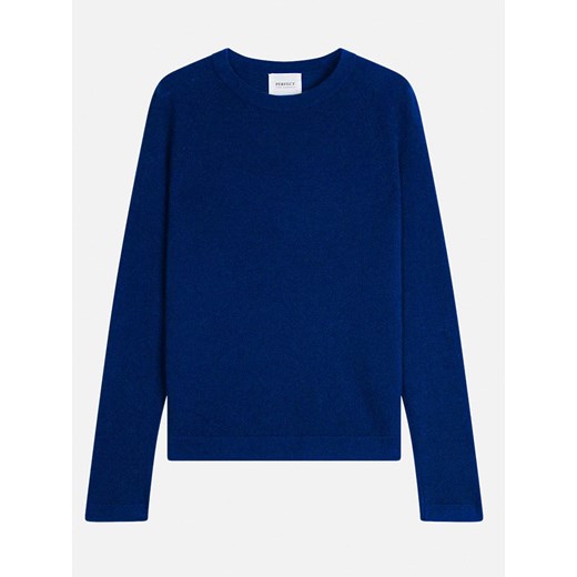 Perfect Cashmere Kaszmirowy sweter &quot;Whitney&quot; w kolorze granatowym ze sklepu Limango Polska w kategorii Swetry damskie - zdjęcie 187377130