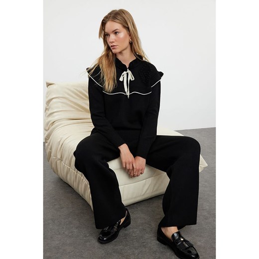 trendyol 2-częściowy zestaw w kolorze czarnym ze sklepu Limango Polska w kategorii Swetry damskie - zdjęcie 187377151