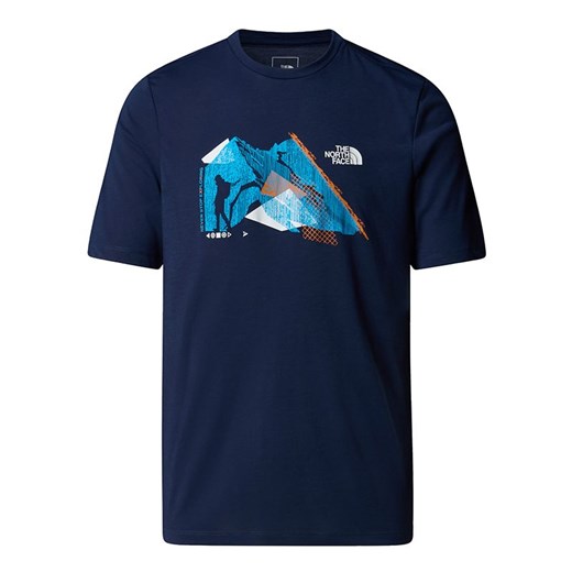Koszulka męska The North Face Backpacking 0A8E1C8K21 - granatowa ze sklepu streetstyle24.pl w kategorii T-shirty męskie - zdjęcie 187377614