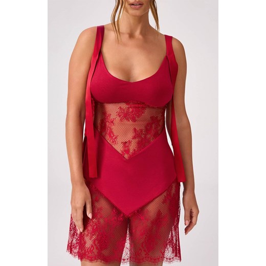 Marilyn koronkowa koszulka nocna Merlot, Kolor czerwony, Rozmiar 36, Marilyn ze sklepu Intymna w kategorii Koszule nocne - zdjęcie 187377831